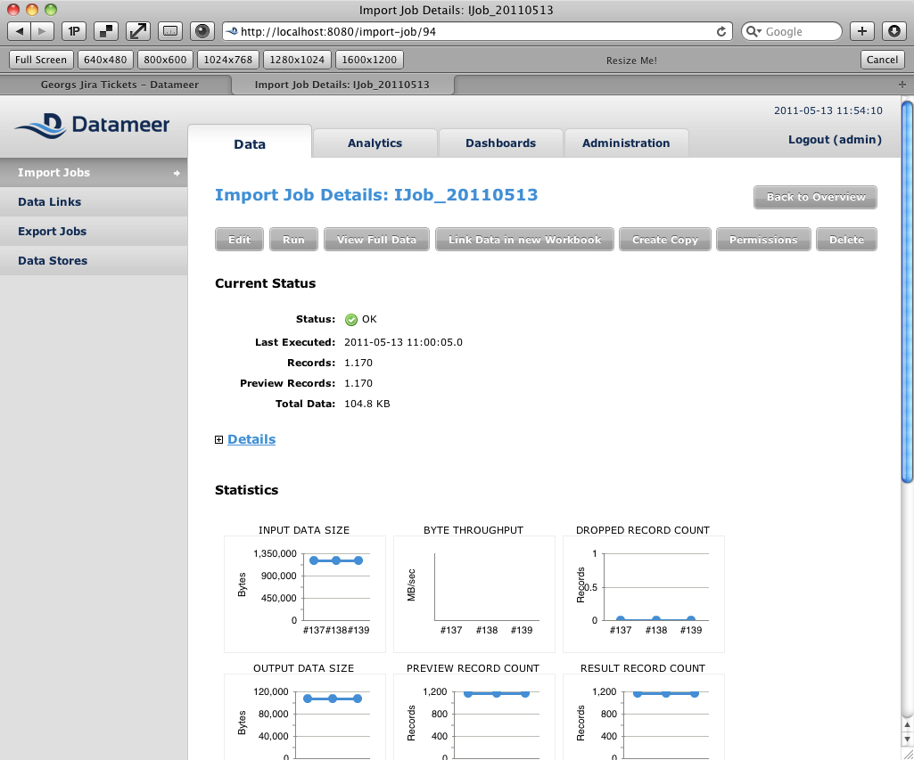 Datameer — Ansicht 2